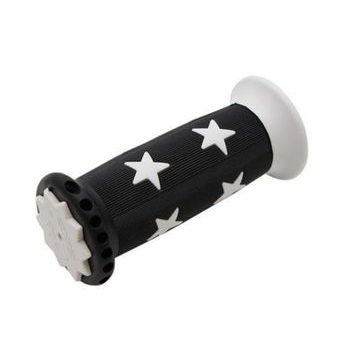 Gripy dětské STAR 22mm černo/bílé