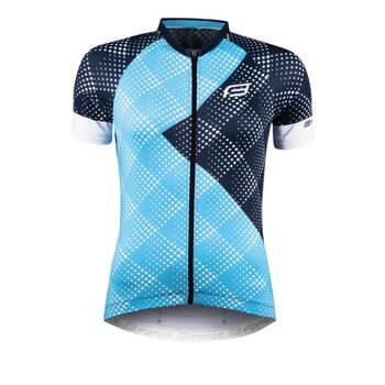 Dámský dres s krátkým rukávem FORCE VISION LADY, modrý