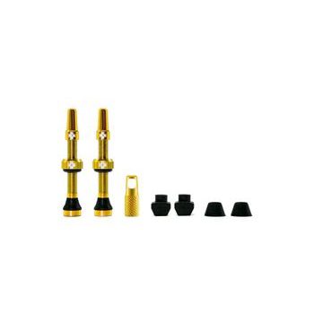 Muc-Off Tubeless Valve Kit 60mm/Gold-Zlatá