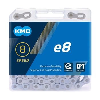 ŘETĚZ KMC E8 TURBO EPT NEREZNOUCÍ 122ČL.BOX