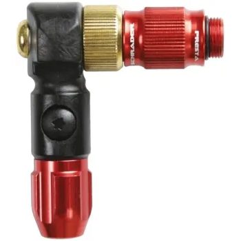 Koncovka hustilky LEZYNE PUMP CHUCK ABS-1 PRO HP CHUCK BRAIDED BLACK / RED