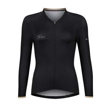 Dámský dres s dlouhým rukávem FORCE GOLD LADY, černý
