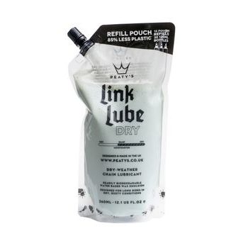 Mazivo / Olej na řetěz PEATY'S LINKLUBE DRY REFILL POUCH 360 ML