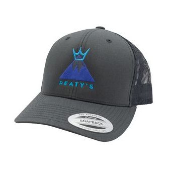 Kšiltovka PEATY'S PUBWEAR TRUCKER CAP SUMMIT, charcoal