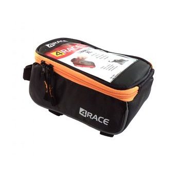 Brašna 4RACE přední na mobil XL, černo - oranžová