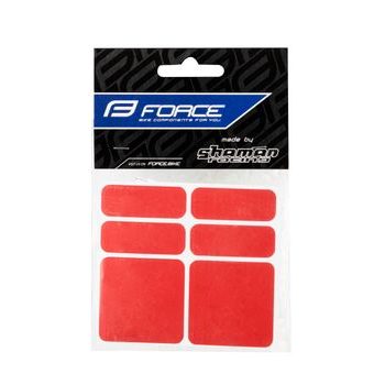 Nálepky Force reflexní sada 6 ks, červené