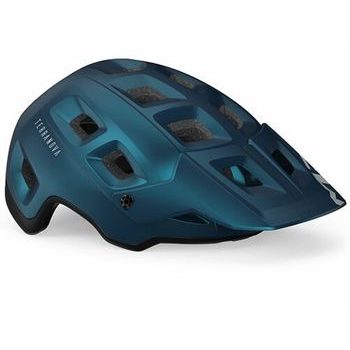 Helma MET TERRANOVA teal modrá černá metalická matná