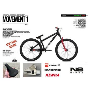 Dirtové kolo NS Bikes Movement 1 černá 2025