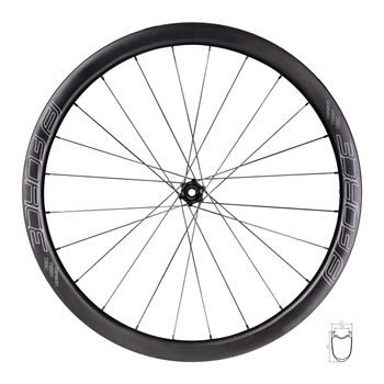 Zadní silniční kolo FORCE TEAM SP KARBON DISC CAMPA 40 plášťové