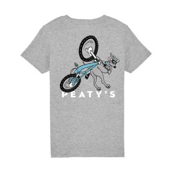 Tričko PEATY'S KIDSWEAR TRIKO S KRÁTKÝM RUKÁVEM - CAN CAN / GREY