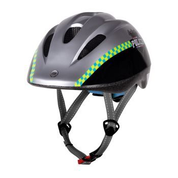 Dětská helma FORCE FUN POLICE, černo-stříbrná