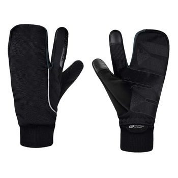 Podzimní/zimní rukavice FORCE HOT RAK PRO 3+1, černé