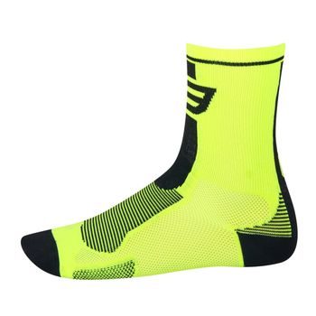 Dlouhé ponožky FORCE LONG, fluo-černé