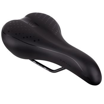 Pánské komfortní sedlo FORCE SURE NEW, černé