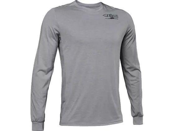 Pánský enduro dres FOX Ranger Ls Dr Jersey - šedý