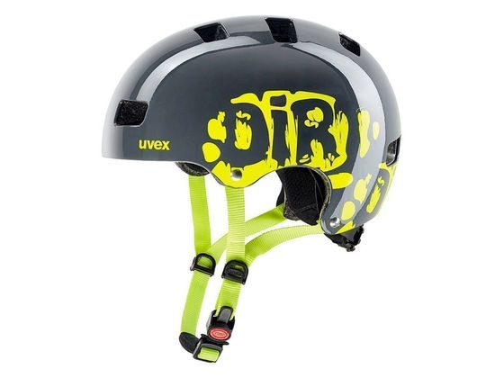 BMX helma UVEX HELMA KID 3, DIRTBIKE GREY-LIME