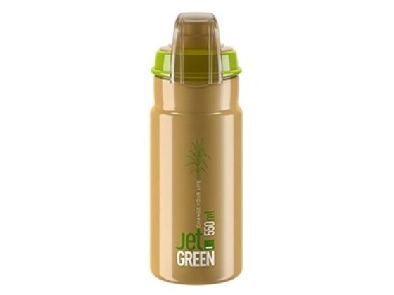 Láhev ELITE Jet Green 21´ Plus hnědá/bílé logo 550 ml