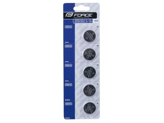 Baterie Force mincové CR2016 / 3V 1 x 5 ks