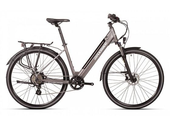 Městské elektrokolo MAXBIKE CIVITA 28, šedé