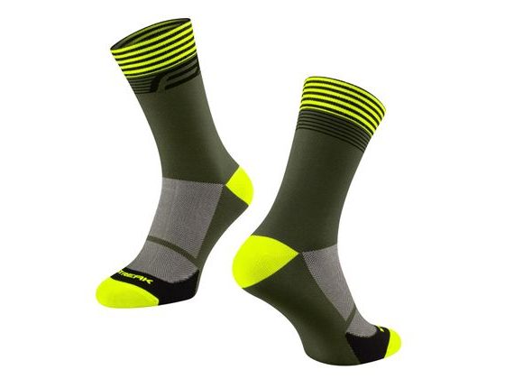 Ponožky FORCE STREAK, zeleno-fluo
