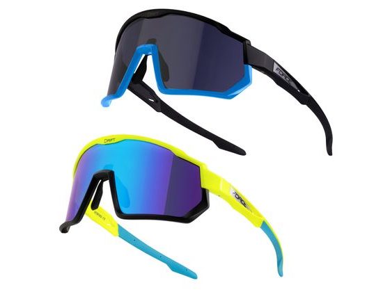 brýle F DRIFT 1x fluo+1x černé,kontrast+černé SADA