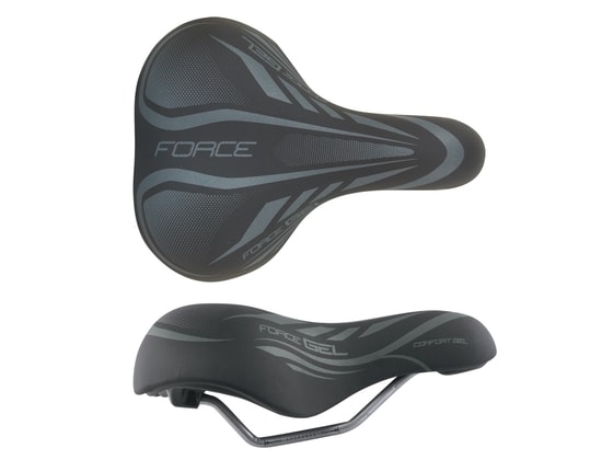 Sedlo Force COMFORT GEL LADY turistické, černé