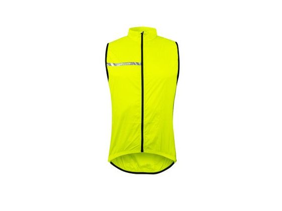 Dětská cyklistická vesta Force Windpro neprofuk - Fluo