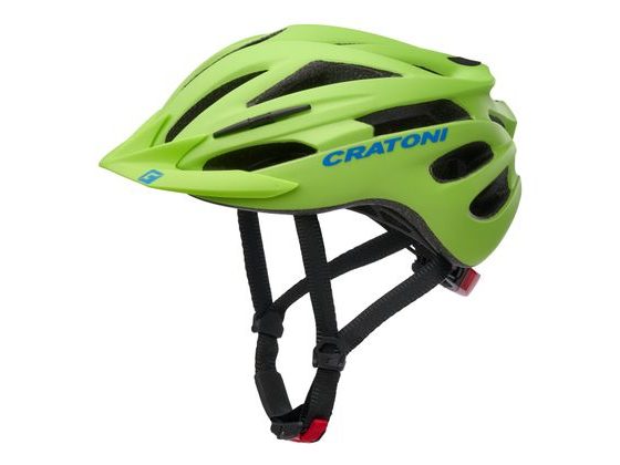 Dětská helma CRATONI Pacer JR. Lime/Blue Matt
