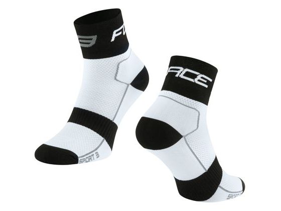 Ponožky FORCE SPORT 3, bílo-černé