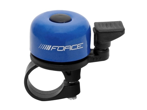 Zvonek Force MINI Fe/plast 22,2mm paličkový, modrý