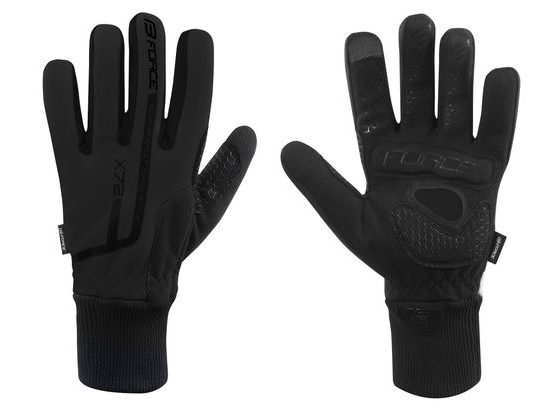Zimní rukavice  FORCE X72, černé