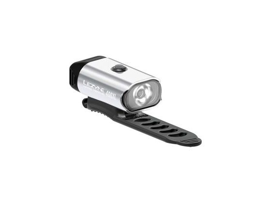 Přední světlo LEZYNE LIGHT FRONT MINI DRIVE 400XL SILVER GLOSS