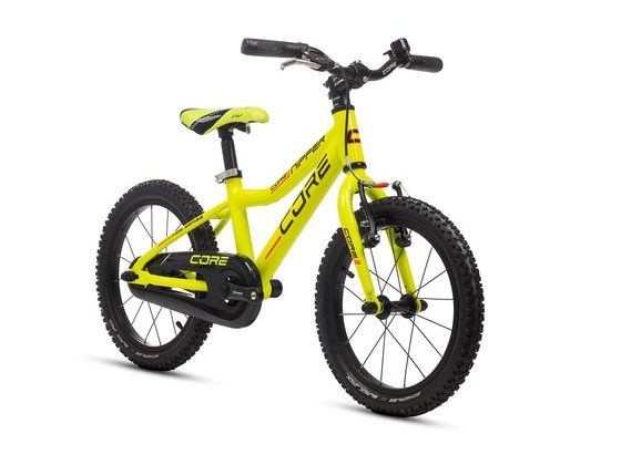 Dětské kolo Core Nipper Al 16" torpédo, (6.95kg) Žlutá, Schwalbe Black Jack 2023