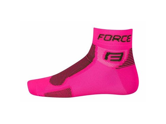 Ponožky Force 1, růžovo - černé L-XL/42-47