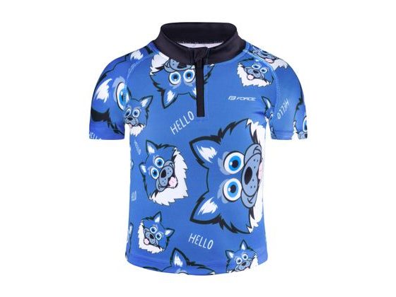 Dětský dres FORCE WOLFIE KID, modrý