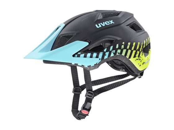 Cyklistická Helma Uvex Access Black aqua lime matt