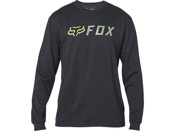 Pánské tričko FOX Fox Apex Ls Tee s dlouhým rukávem-černé