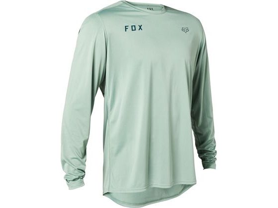 Pánský enduro dres FOX Ranger Ls Jersey Essential Sage - dlouhý rukáv