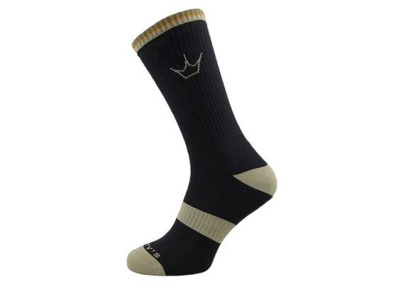 Dlouhé ponožky PEATY'S PONOŽKY SHREDSOCKS, TWO-TONE CUFF- EARTH