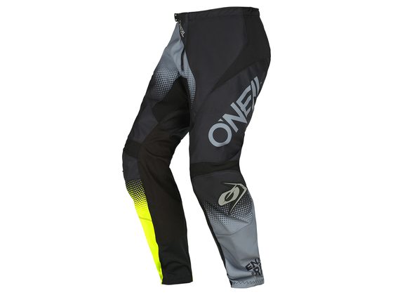 pánské enduro kalhoty O'NEAL ELEMENT RACEWEAR černá/šedá/neonově žlutá