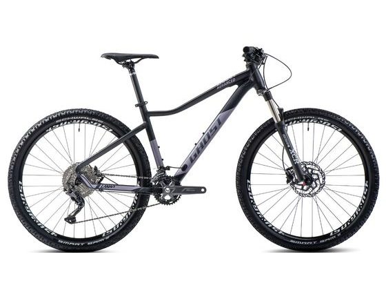 Dámské kolo Ghost LANAO Advanced 27.5 - Black / Pearl Purple Matt 2022