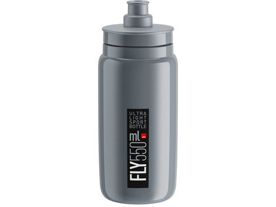 Láhev ELITE FLY 20 šedá/černé logo 550 ml