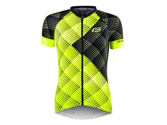 Dámský dres krátký rukáv Force Vision - fluo