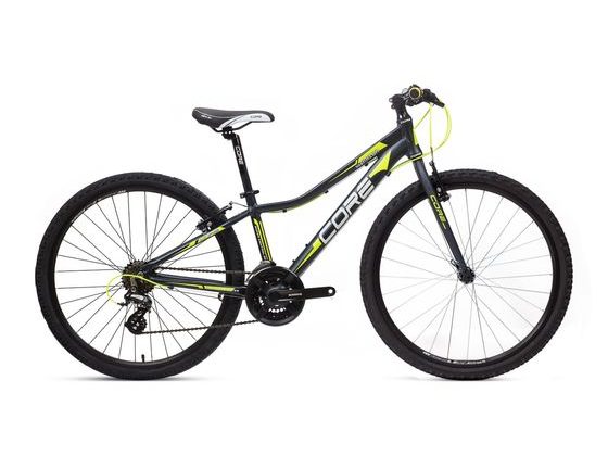 Dětské kolo  Core Razor 26",3x7, Ahead, černá mat- žlutá 2025