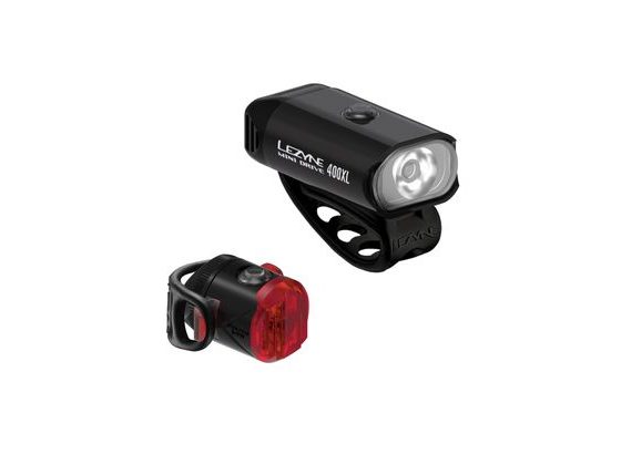 Sada světel LEZYNE LIGHT PAIR MINI DRIVE 400XL / FEMTO USB PAIR BLACK / BLACK