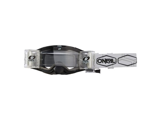 Brýle O'NEAL B-30 HEXX ROLL OFF černá/bílá - čiré