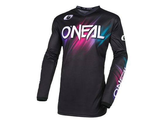 Dámský dres s dlouhým rukávem O'NEAL ELEMENT VOLTAGE, černá-multi