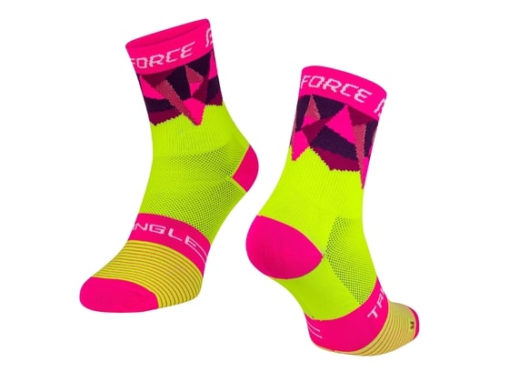Ponožky Force TRIANGLE, fluo - růžové