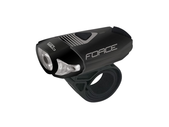 Přední světlo Force CASS 300LM, USB, černé