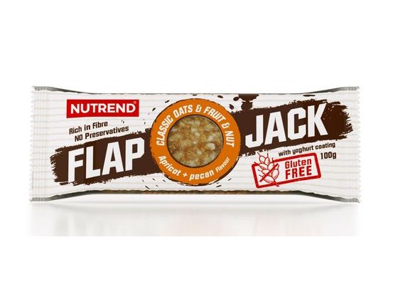 Tyčinka FLAPJACK 100g meruňka+pek.ořech s jog.pol.